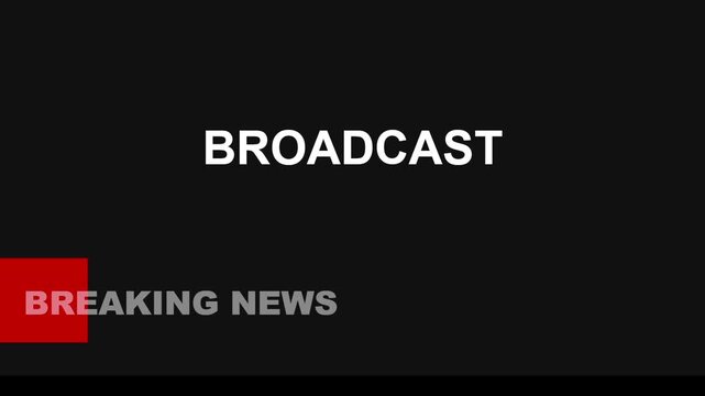 Breaking News Lower Third Animation Broadcast Ticker Motion Graphic