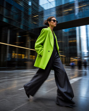 young man walking on the street
