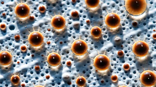 Melanocyte Macro Pulse - 3D Medical Visualization, Cinematic Anatomical Render, Microscopic Background