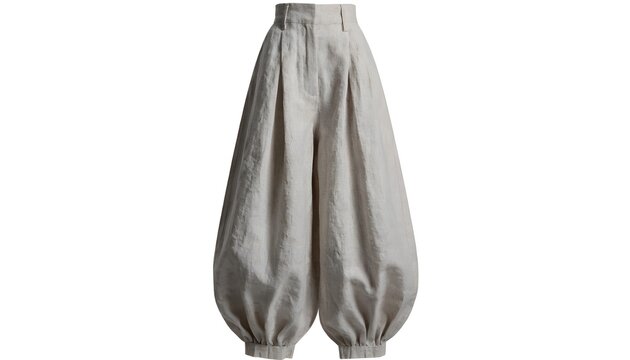 Beige culottes pants isolated PNG on white background, stylish wide-leg trousers for women s fashion and casual wear
