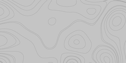 Minimal Geographic Contour Lines Topographic Map Landscape Style Vector Background © alfan
