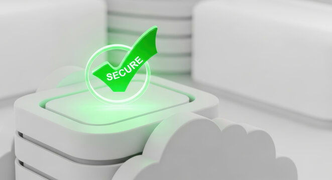 Data privacy concerns secure cloud technology protection digital safety network data privacy concerns secure checkmark icon