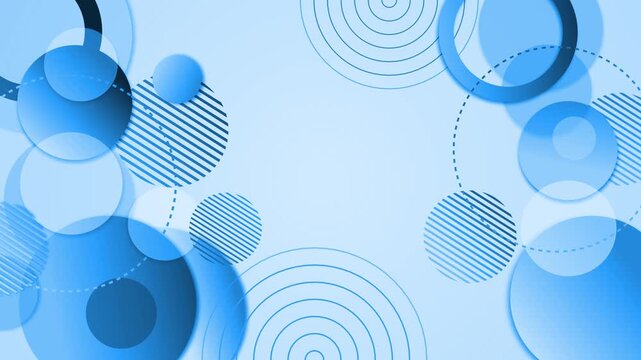 Abstract geometric abstract circles gradient background animation
