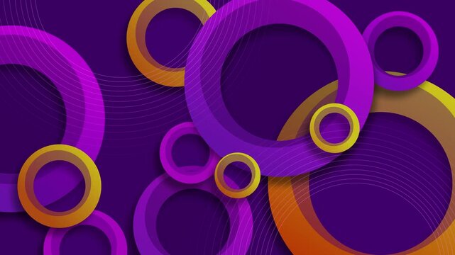 Abstract background with overlapping concentric thin curved lines accenting depth animation