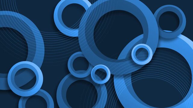 Abstract background with overlapping concentric thin curved lines accenting depth animation