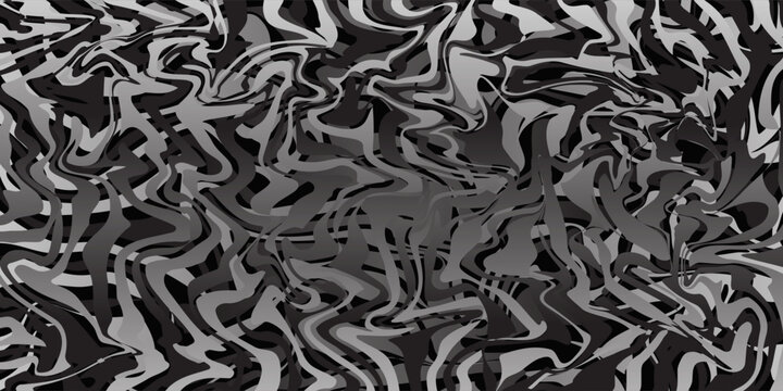 Psychedelic lines. Abstract pattern. Texture with wavy, curves stripes. Optical art background. Wave design black and white. Vector illustration.