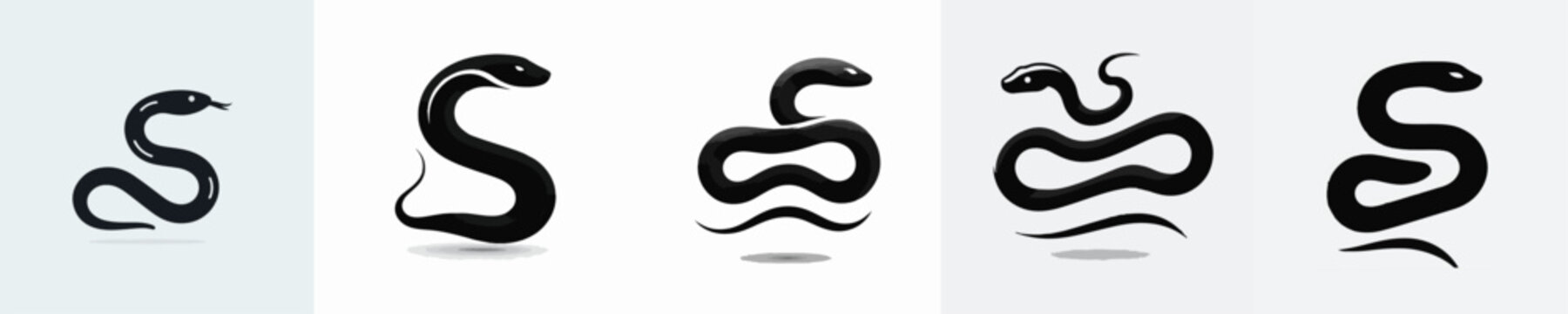 Snake Silhouette Vector Illustration