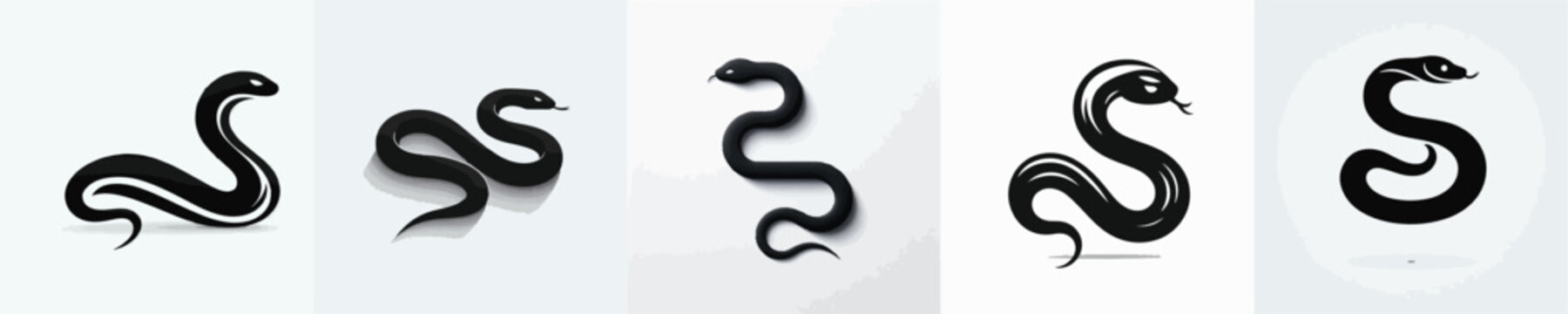 Snake Silhouette Vector Illustration
