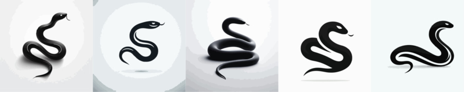 Snake Silhouette Vector Illustration