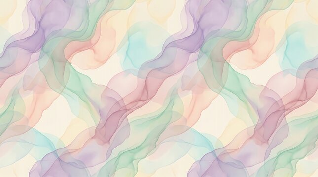 "Soft Bloom Patterns: Abstract Pastel Hijab Design"