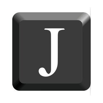 keyboard button J