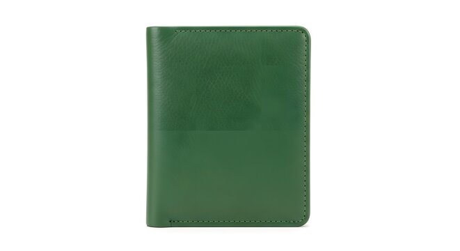green notebook isolated on white