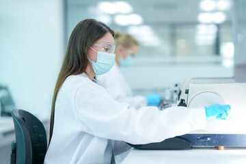 Pharmaceutical quality control analyst validating equipment sterility protocols. R&D chemist...