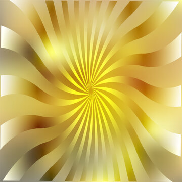 Gold yellow sunburst spiral vector for website hero header