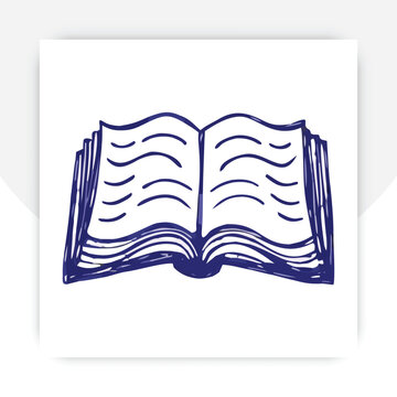 Large set of colorful closed and open book vector icons in flat style for education and library concepts,