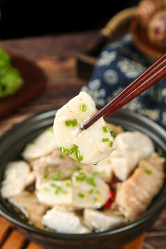 Spiced Pork and Taro Casserole with Chopsticks - Traditional Asian Comfort Food