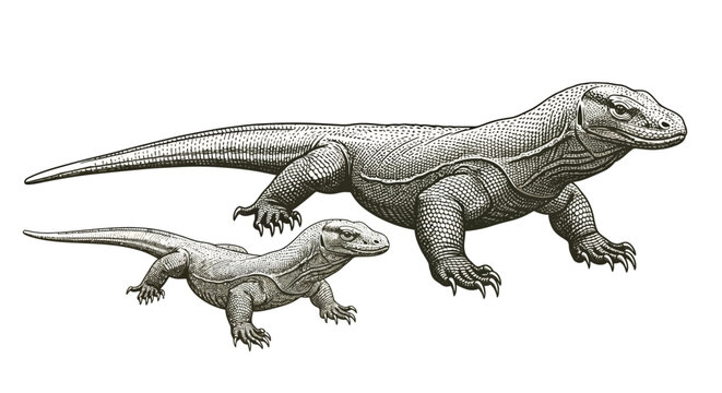A realistic 3d render of a prehistoric tyrannosaurus rex dinosaur isolated on a white background, featuring detailed brown reptile skin and a long tail like a wild lizard or dragon
