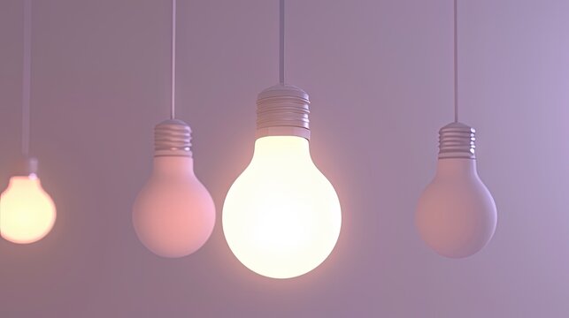 Illuminating Symphony: Cluster of Glowing Bulbs