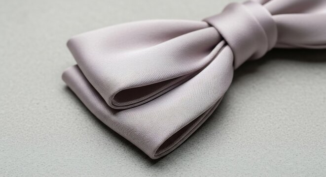 Elegant Light Pink Silk Bow Tie and Pocket Square Set.