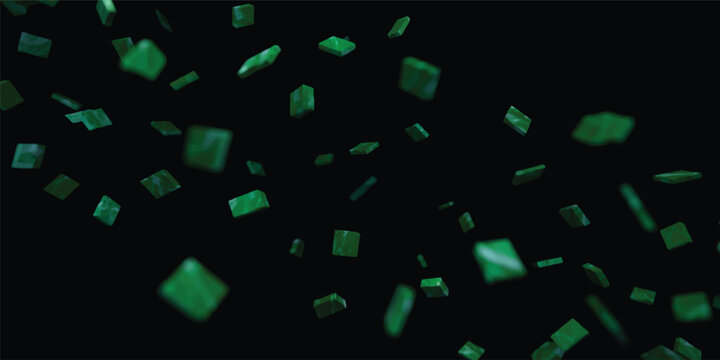 Futuristic digital technology background featuring a green screen looping animated pattern with glowing blue network lines and square data textures for a sleek scientific wallpaper design