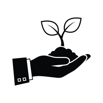 Plant Growth Business Hand Icon Success