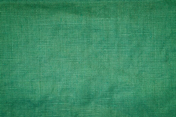 Fototapeta premium Green fabric texture showing a plain surface used for various purposes in design and crafts