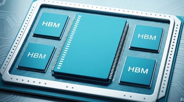 Highperformance computing processor with hbm memory modules