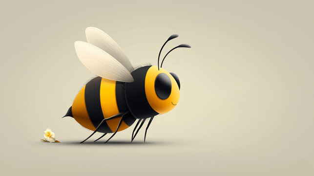 Illustration on the theme of ecology and insects and graphics.