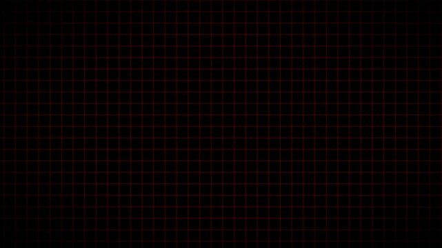 Dark digital grid background with red glowing lines, futuristic technology data screen, abstract geometric matrix pattern for cyber security