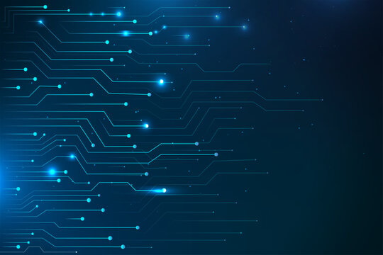 Abstract Structural Frameworks in Circuit Design for Advanced Computer Technology and Business Applications Background | Blue technology background