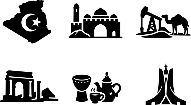 Libya vector line icon. Vector