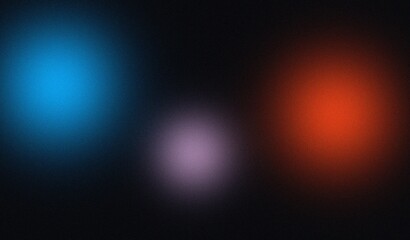 Obraz premium Vibrant abstract light orbs creating a mesmerizing cosmic glow against a dark background, evoking a sense of energetic celestial phenomena and dynamic illuminated depth