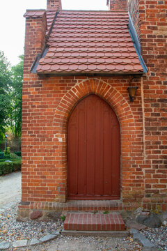 Entrance to an outbuilding of an old church
