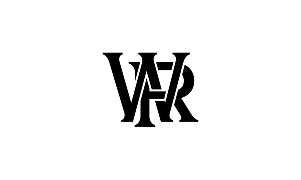 WR initial letter logo or WR monogram
