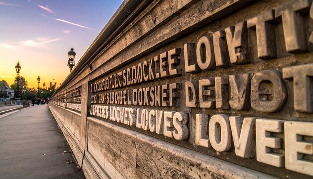 Love Wall in Paris - A Symbol of Affection and Romance.