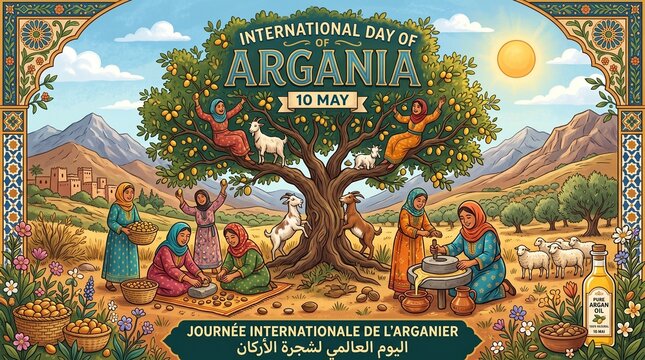 International Day of Argan, argan tree, moroccan culture, traditional celebration