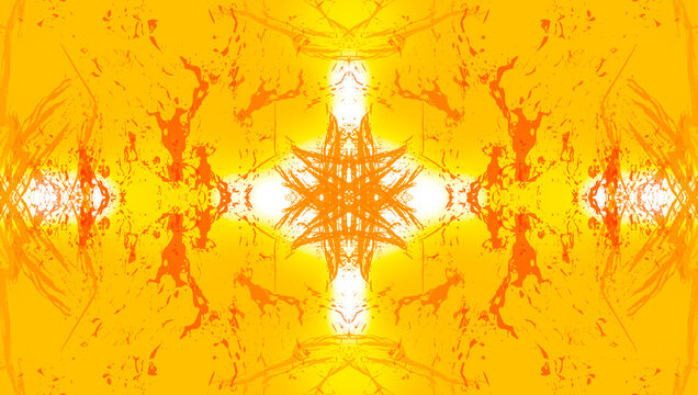 Rorschach test, mysterious symmetrical figures, created by computer.