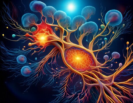 immune system activation diagram showing cytokine release storm and inflammatory signaling pathway