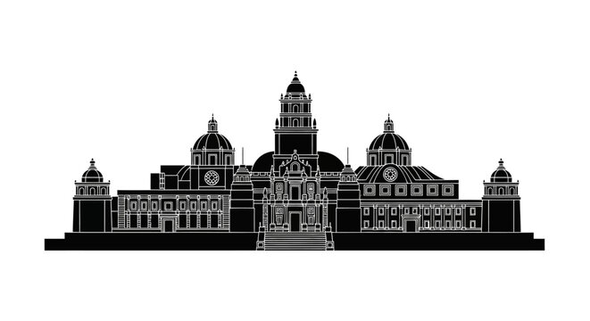 Morelia Cathedral Silhouette ? Iconic Mexican Colonial Architecture