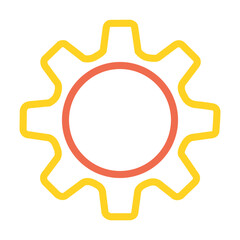 Fototapeta na wymiar Colorful stroke settings icon