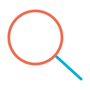 Colorful zoom viewer icon