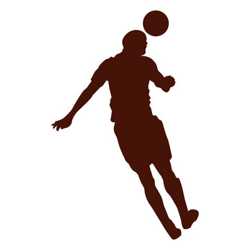 Frontal football head kicking