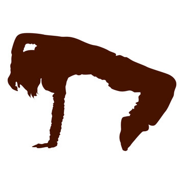 Breakdancer silhouette