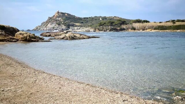 Landscape in the Petit Gaou island, Var, South of France