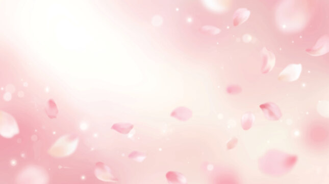 Pink romantic heart bokeh abstract background wallpaper design