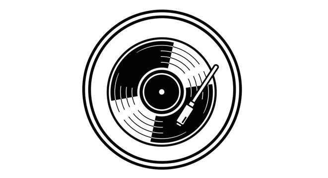 Vinyl Record Player Turntable Closeup.