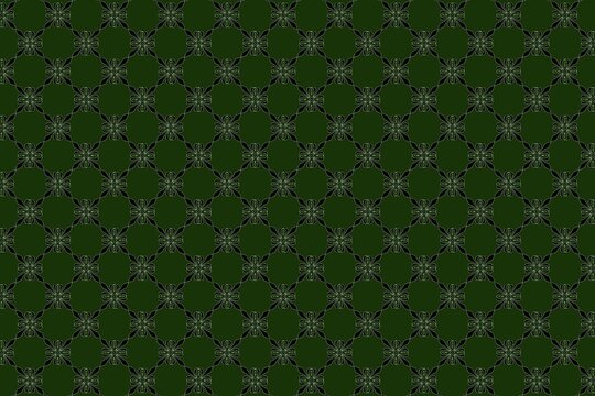 green floral background. Batik pattern. Suitable for wallpaper and fabric pattern