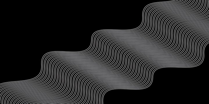 An abstract black and white background featuring a graphic profile face where geometry and lines represent the echo of human consciousness, ego, and the patterns of the mental imagination
