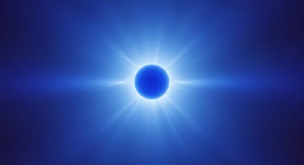 Obraz premium Vibrant Blue Gradient Glow Background with Dynamic Light Effect