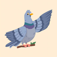 Fototapeta premium vector illustration of a dove